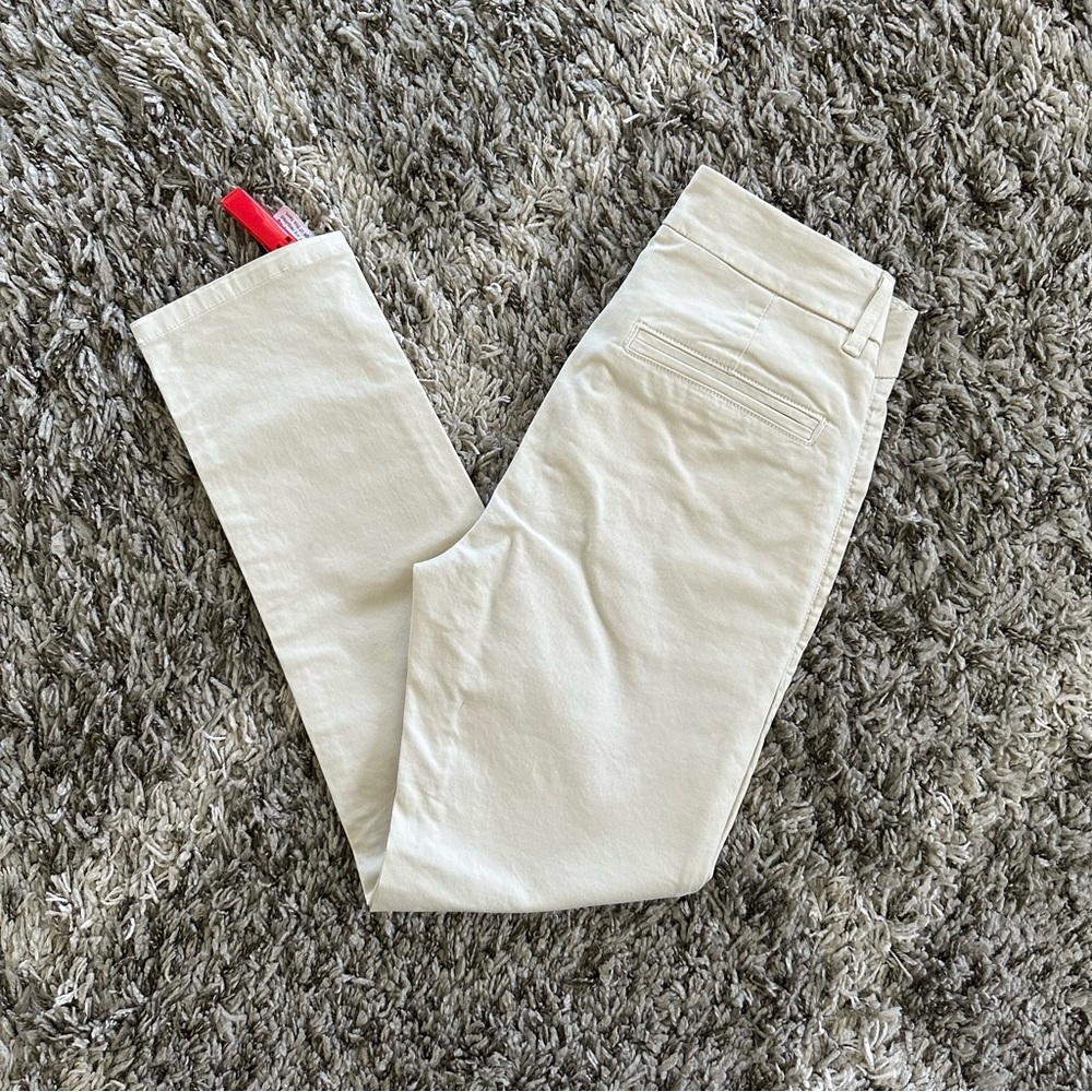 NWT Vince Cream/White Slim Dress Pants